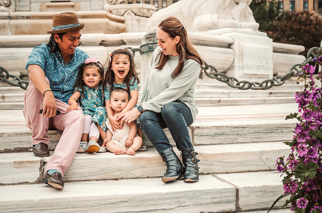 Group photo of the Cruz family